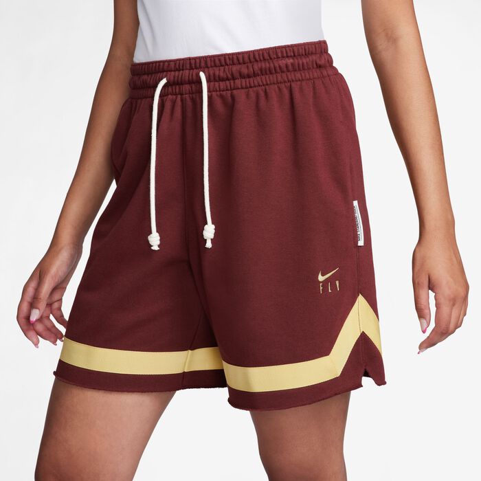 Nike Women's Swoosh Fly Basketball Shorts Maroon Nike Women's Swoosh Fly Basketball Shorts Maroon image number 1