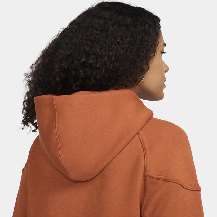 Nike Women's Sportswear Tech Fleece Windrunner Full-Zip Hoodie Brown Nike Women's Sportswear Tech Fleece Windrunner Full-Zip Hoodie Brown image number 7