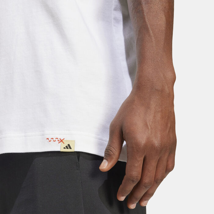 adidas Men's Doodle Hunt Graphic T-Shirt White adidas Men's Doodle Hunt Graphic T-Shirt White image number 3