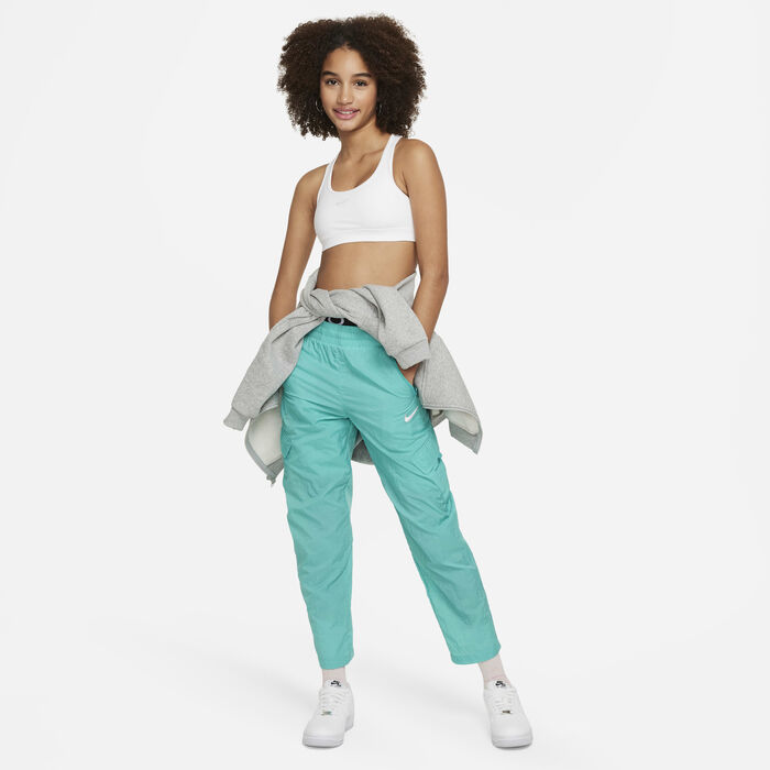 Nike Kids' Swoosh Medium-Support Sports Bra White Nike Kids' Swoosh Medium-Support Sports Bra White image number 4