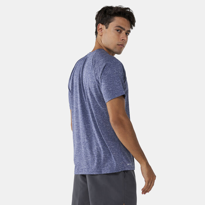Men's Heathered Hydroguard Swimming Shirt Men's Heathered Hydroguard Swimming Shirt image number 1