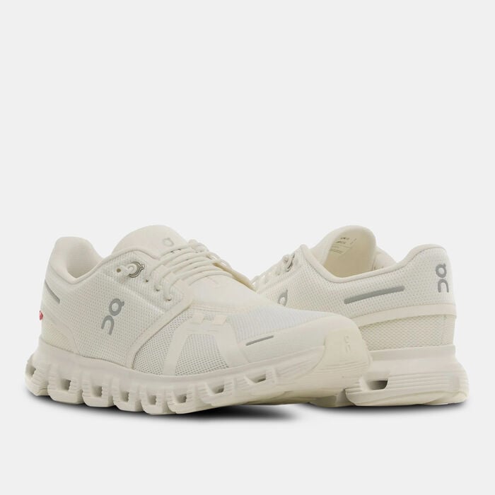 On Women's Cloud 6 Running Shoes White On Women's Cloud 6 Running Shoes White image number 1