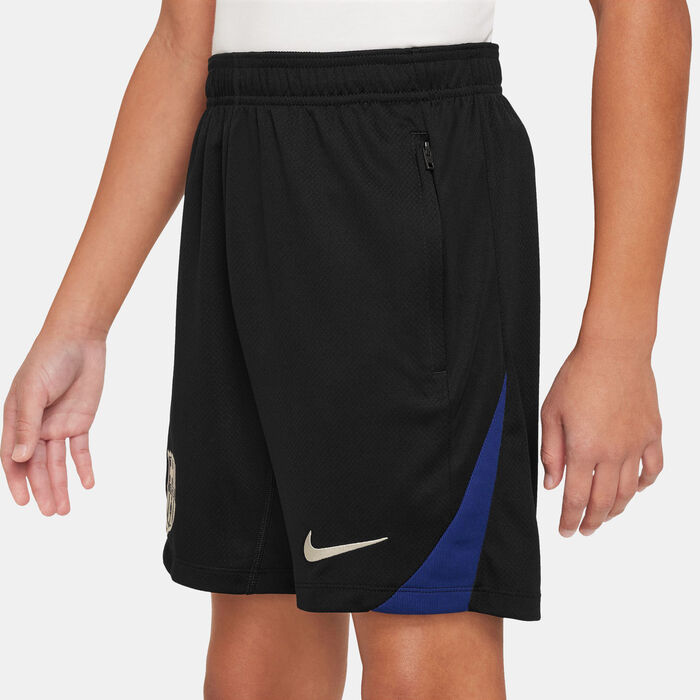 Nike Kids' FC Barcelona Strike Dri-FIT Knit Football Shorts Black image number 2