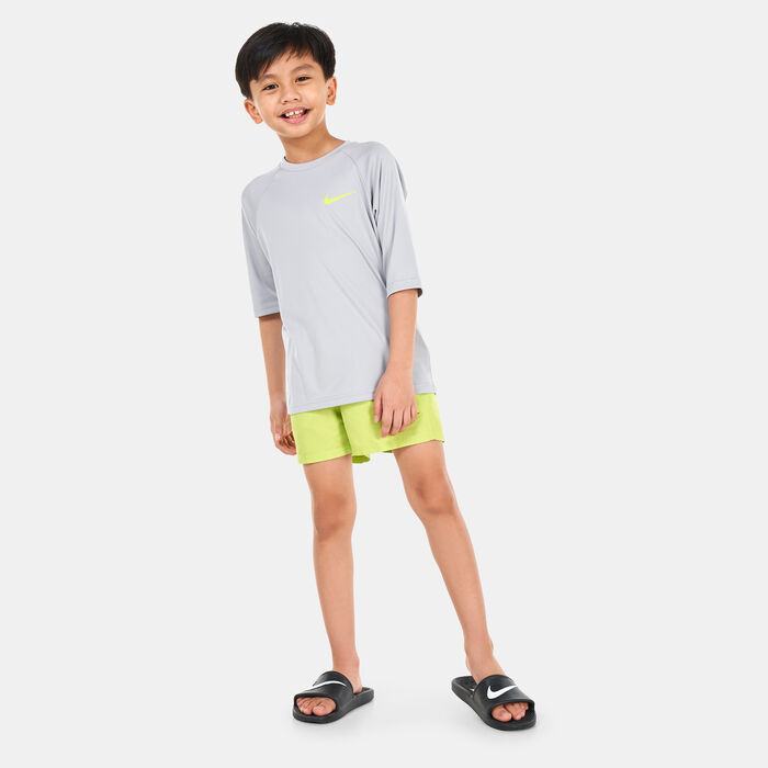 Nike Swim Kids' Short Sleeve Hydroguard Green Nike Swim Kids' Short Sleeve Hydroguard Green image number 2