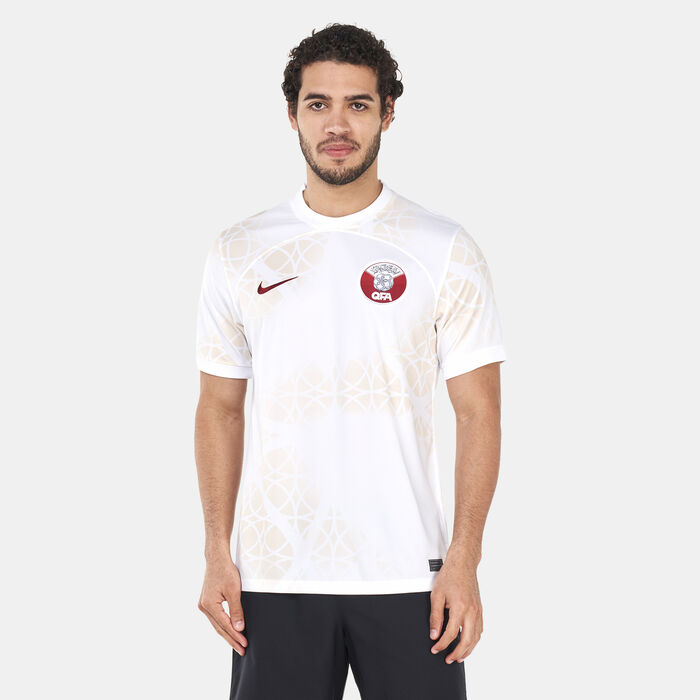 Nike Men's Qatar Dri-FIT Stadium Away Jersey - 2022 Beige Nike Men's Qatar Dri-FIT Stadium Away Jersey - 2022 Beige image number 0