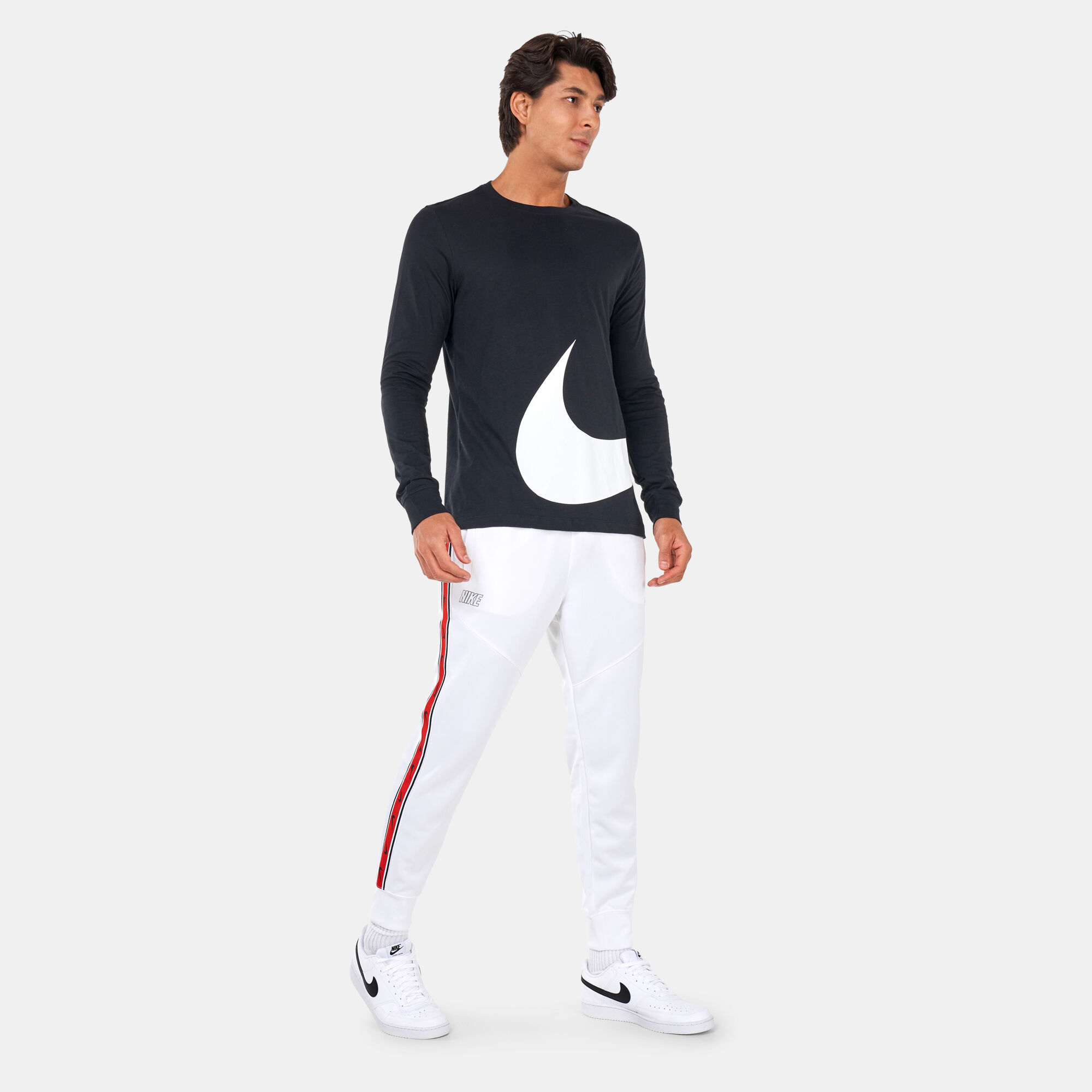 Nike swoosh crew new arrivals joggers