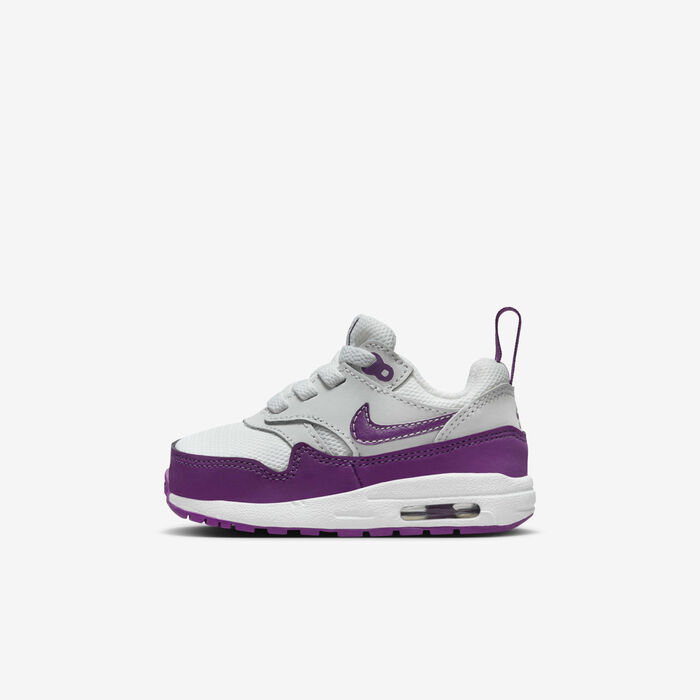 Nike Kids' Air Max 1 EasyOn Shoes White Nike Kids' Air Max 1 EasyOn Shoes White image number 0