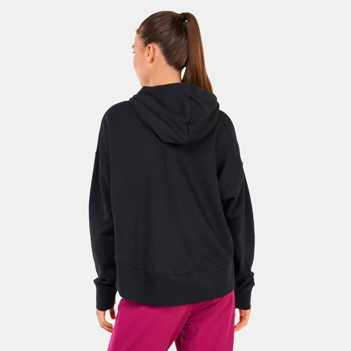 Nike Women's Sportswear Club Fleece Oversized Hoodie Black Nike Women's Sportswear Club Fleece Oversized Hoodie Black image number 1