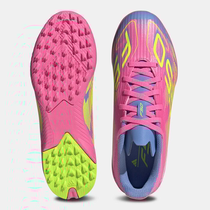 adidas Kids' F50 League Turf Ground Football Shoes Pink adidas Kids' F50 League Turf Ground Football Shoes Pink image number 4