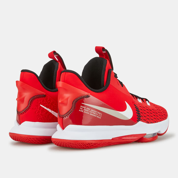 Nike Men's LeBron Witness 5 Shoe Red Nike Men's LeBron Witness 5 Shoe Red image number 3