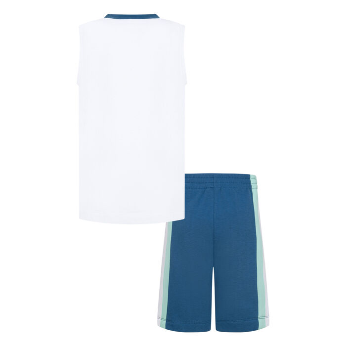 Nike Kids' Double Flight Tank Top And Shorts Set Blue Nike Kids' Double Flight Tank Top And Shorts Set Blue image number 1