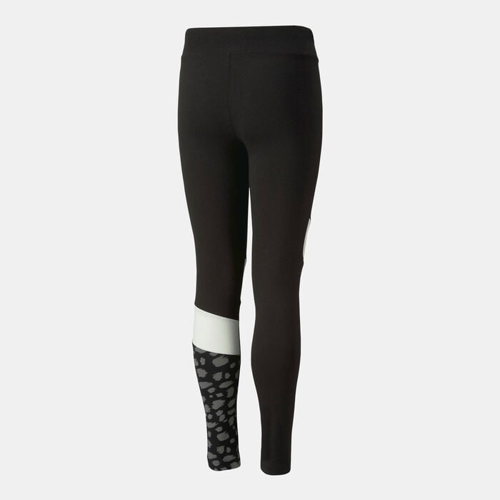 PUMA Kids' Essentials Animal-Block Leggings Black PUMA Kids' Essentials Animal-Block Leggings Black image number 1