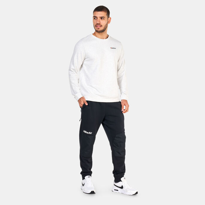 Nike Men's Dri-FIT Track Club Running Sweatshirt Ivory image number 2