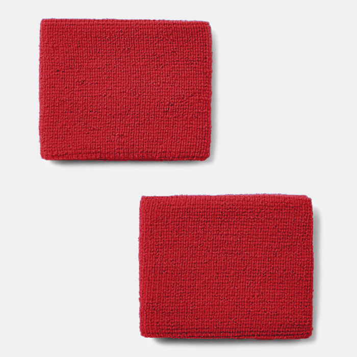 Under Armour Men's Performance Wristbands (2 Pack) Red image number 1