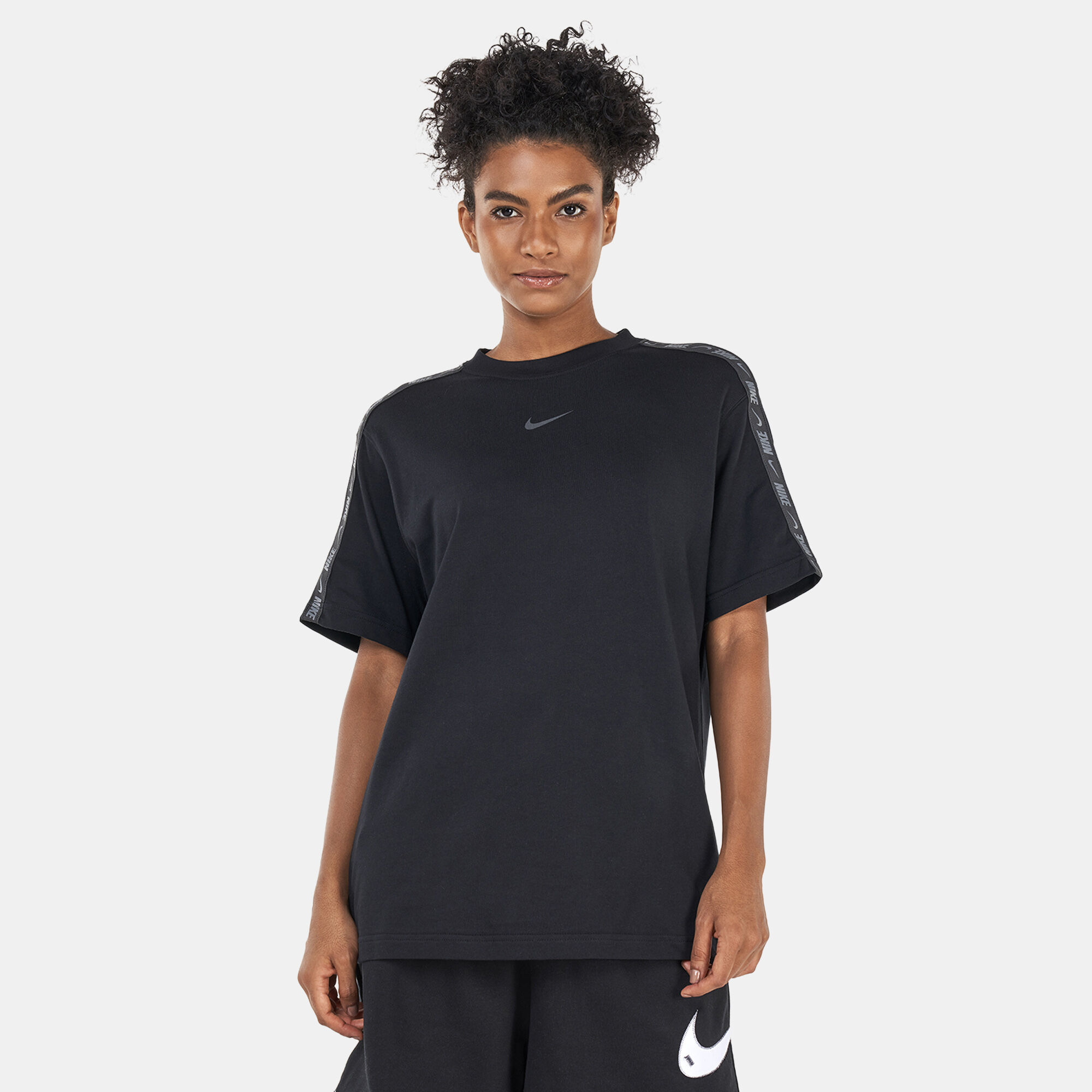 Women s Sportswear Tape Boyfriend T Shirt Black Nike in KSA SSS