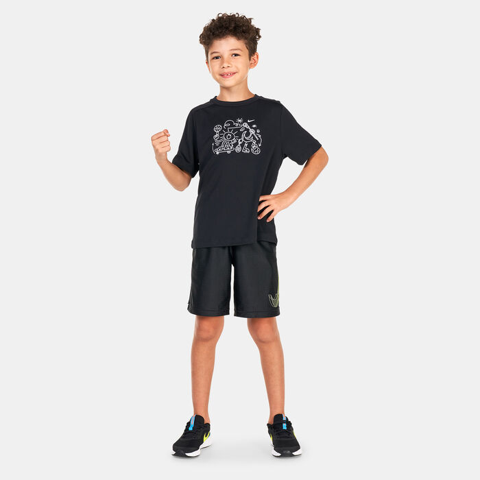 Nike Kids' Dri-FIT Graphic T-Shirt Black Nike Kids' Dri-FIT Graphic T-Shirt Black image number 2