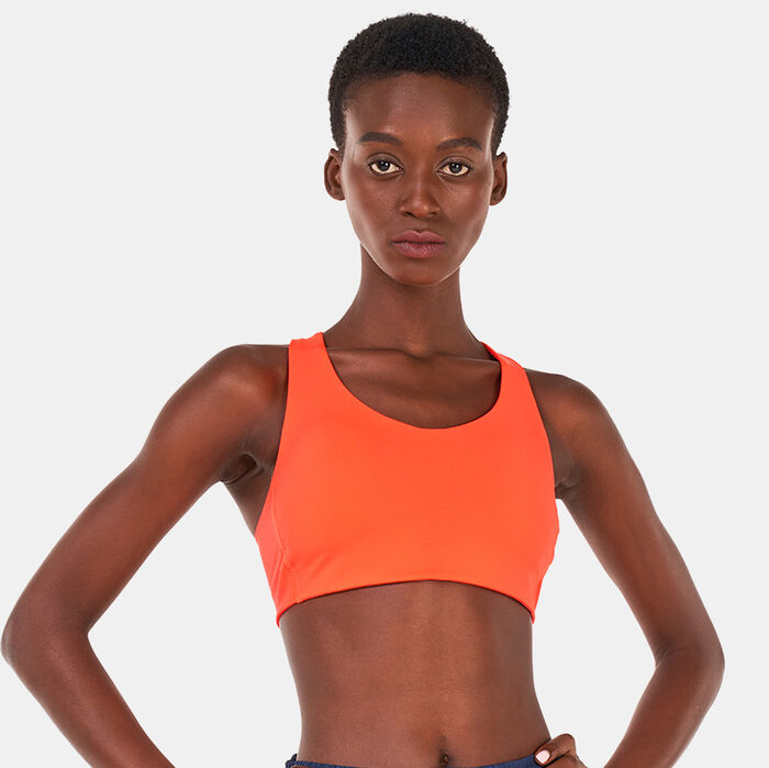 New Balance Women's Fuel Sports Bra Red image number 0