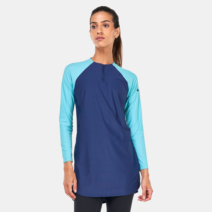 Nike Swim Women's Victory Swimming T-Shirt Green image number 0