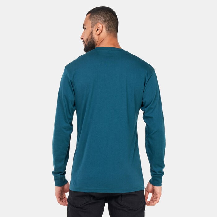 Vans Men's Classic Long Sleeve T-Shirt Green Vans Men's Classic Long Sleeve T-Shirt Green image number 1