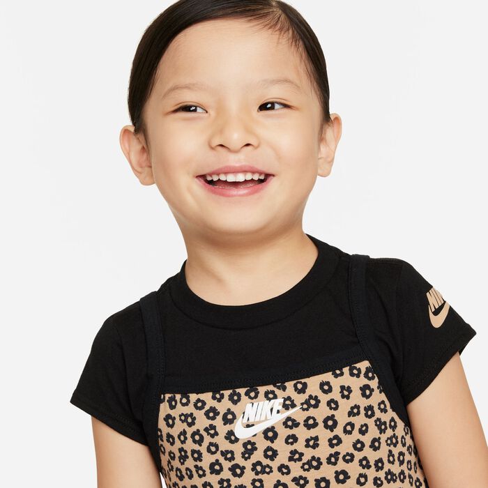 Nike Kids' Floral 2-Piece Dress Set Brown Nike Kids' Floral 2-Piece Dress Set Brown image number 0