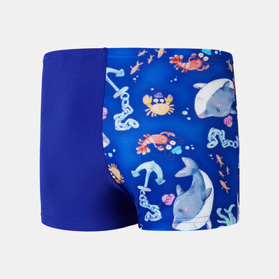 Speedo Kids' Digital Allover Swimming Shorts Blue