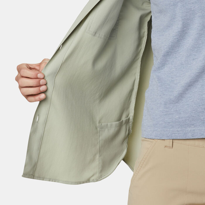 Columbia Women's Silver Ridge Utility Hiking Shirt Green Columbia Women's Silver Ridge Utility Hiking Shirt Green image number 4