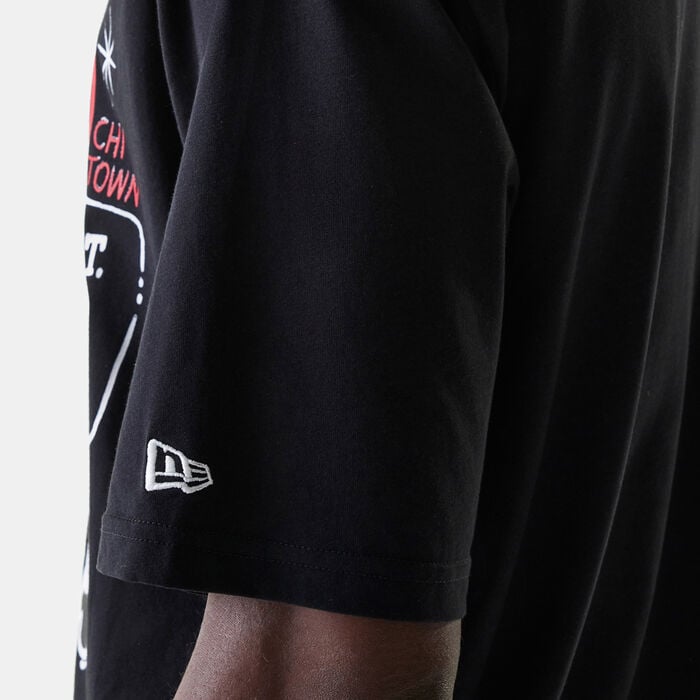 New Era Men's NBA Chicago Bulls Graphic T-Shirt Black New Era Men's NBA Chicago Bulls Graphic T-Shirt Black image number 3