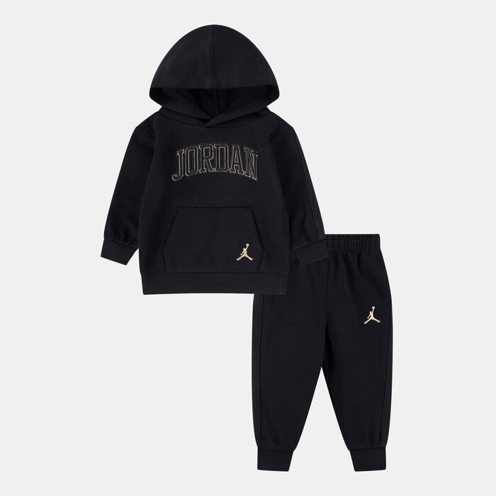 Jordan Kids' See Me Shine Hoodie And Pants Set Black Jordan Kids' See Me Shine Hoodie And Pants Set Black image number 0