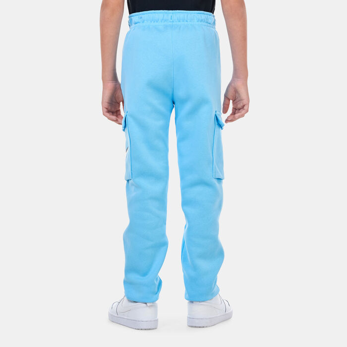 Nike Kids' Sportswear Fleece Graphic Cargo Trousers Blue image number 1