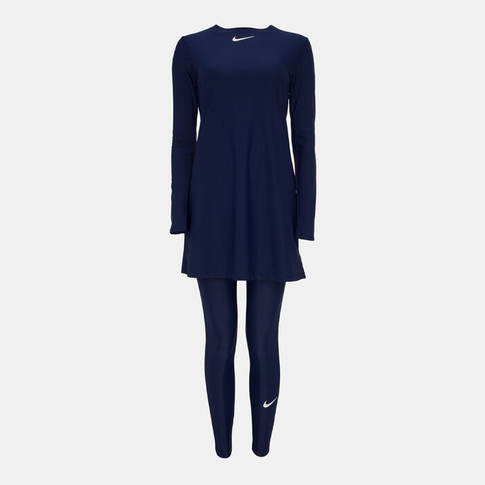 Nike Swim Women's Victory Swimming Tunic And Leggings Set Blue Nike Swim Women's Victory Swimming Tunic And Leggings Set Blue image number 0