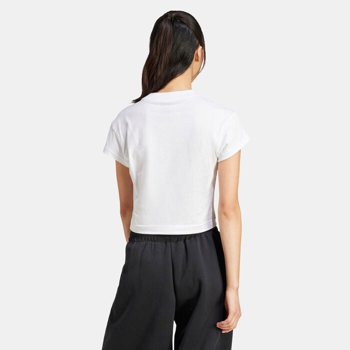 adidas Women's Future Icons Small Logo T-Shirt White adidas Women's Future Icons Small Logo T-Shirt White image number 1
