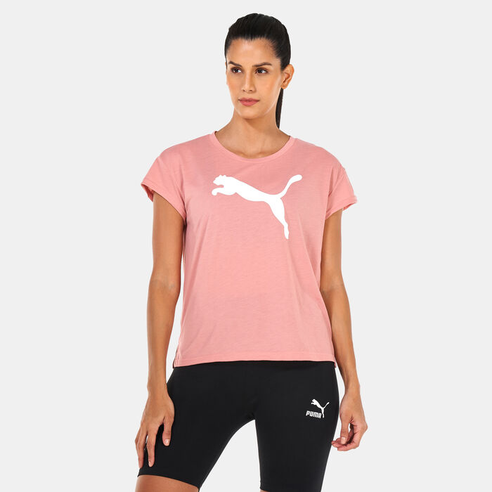 PUMA Women's Modern Sports T-Shirt Pink PUMA Women's Modern Sports T-Shirt Pink image number 0