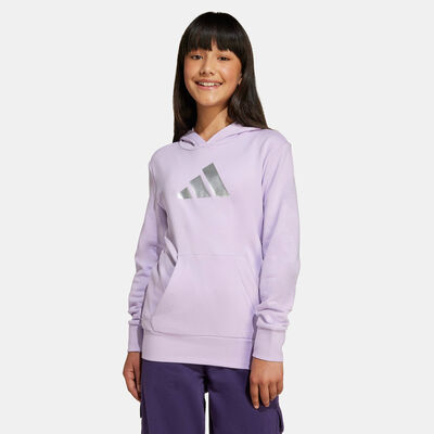 adidas Kids' Glam Graphic Hoodie Purple