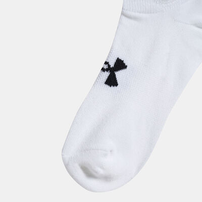 Under Armour UA Women's Essential No-Show Ankle Socks (6 Pack) White Under Armour UA Women's Essential No-Show Ankle Socks (6 Pack) White