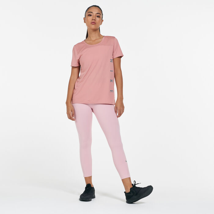 Nike Women's Miler Run Division Top Pink Nike Women's Miler Run Division Top Pink image number 2