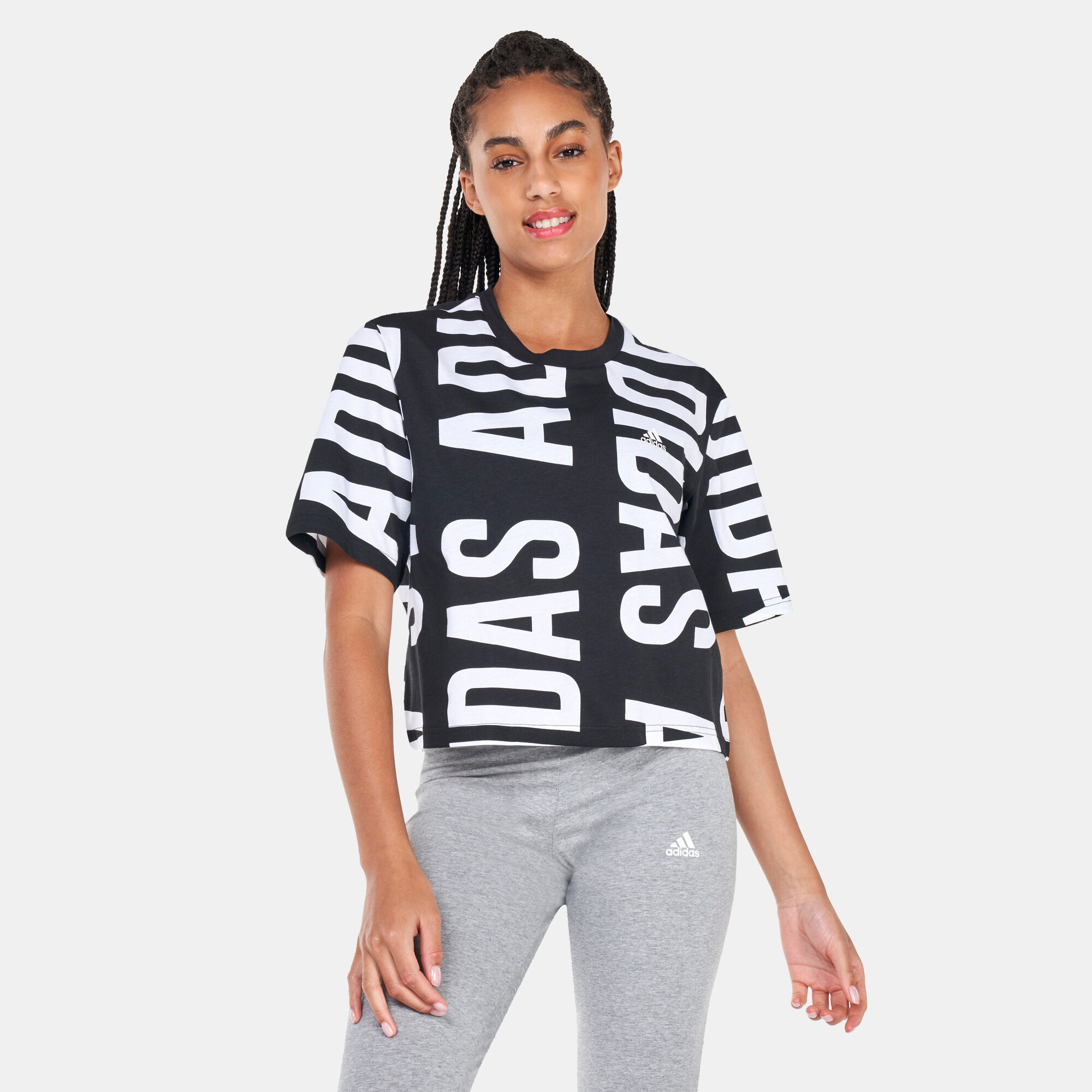 Cropped adidas shirt new arrivals