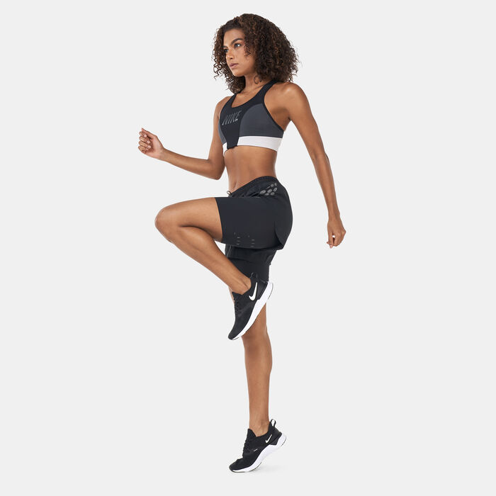 Nike Women's Dri-FIT 2-In-1 Running Shorts Black Nike Women's Dri-FIT 2-In-1 Running Shorts Black image number 2