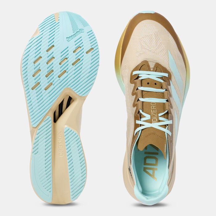 adidas Men's Desert Runner Adizero Boston 12 Running Shoes Beige adidas Men's Desert Runner Adizero Boston 12 Running Shoes Beige image number 4