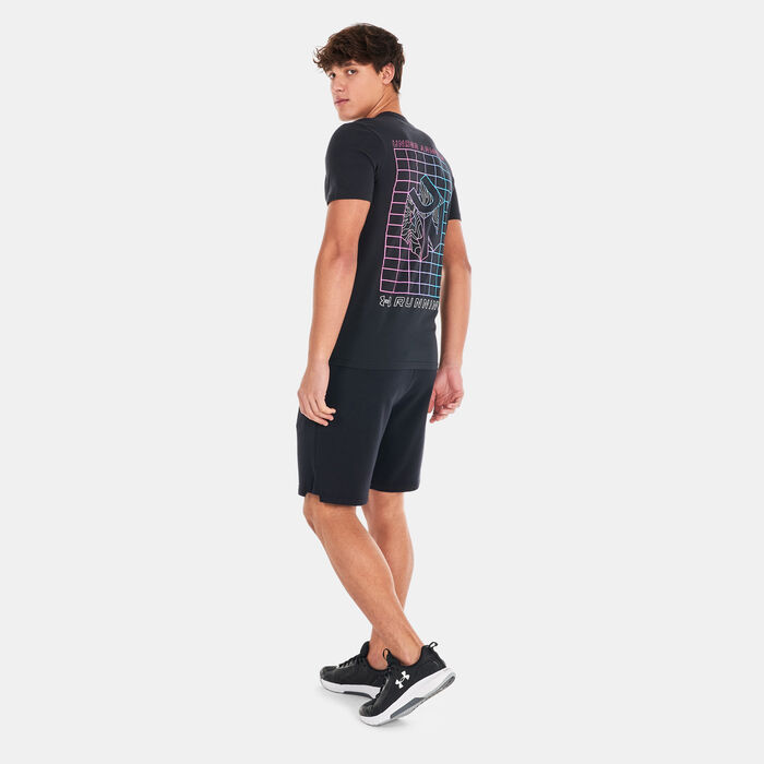 Under Armour Men's UA Run Gradient Grid T-Shirt Black image number 2