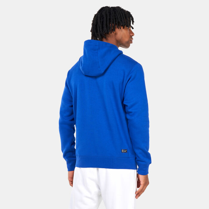 Nike Men's Paris Saint-Germain Sportswear Club Hoodie Blue Nike Men's Paris Saint-Germain Sportswear Club Hoodie Blue image number 1