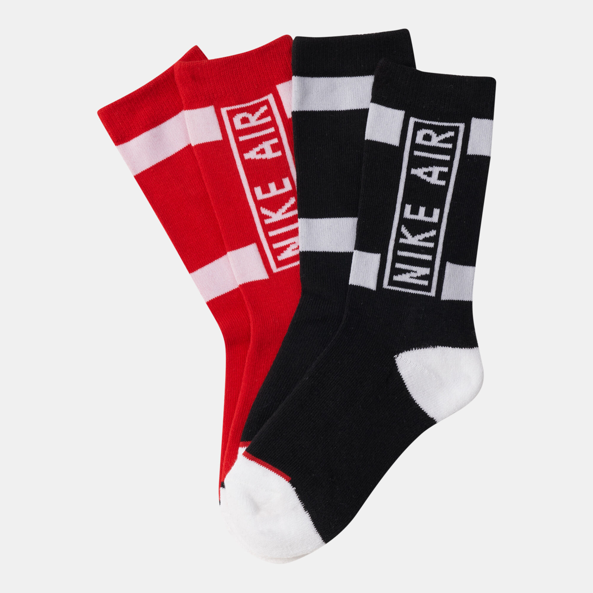 Kids Cushioned Crew Socks 2 Pack Younger Kids Red Nike in KSA SSS
