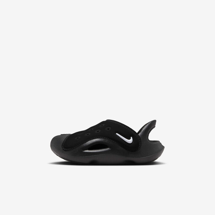 Nike Kids' Aqua Swoosh Sandals Black Nike Kids' Aqua Swoosh Sandals Black image number 0