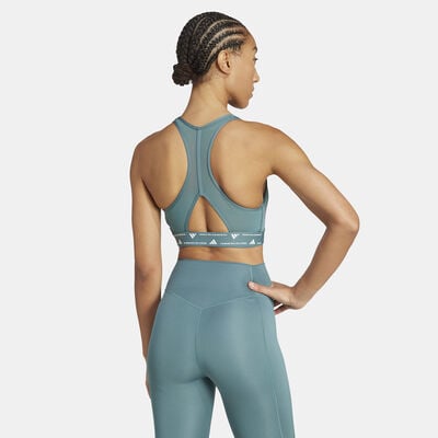 adidas Women's Powerimpact Medium-Support Training Sports Bra Green adidas Women's Powerimpact Medium-Support Training Sports Bra Green