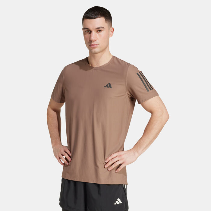 adidas Men's Own the Run T-Shirt Brown image number 0