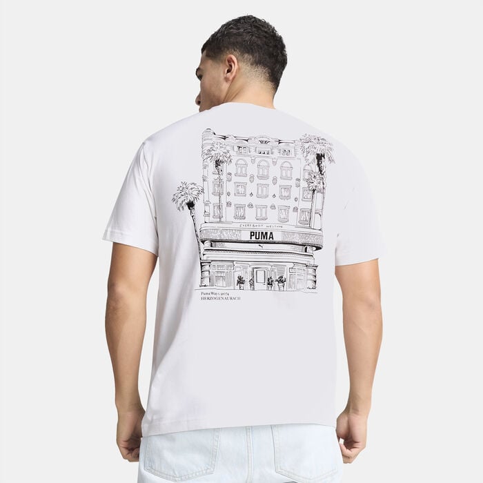 PUMA Men's Hotel Graphic T-Shirt White PUMA Men's Hotel Graphic T-Shirt White image number 1