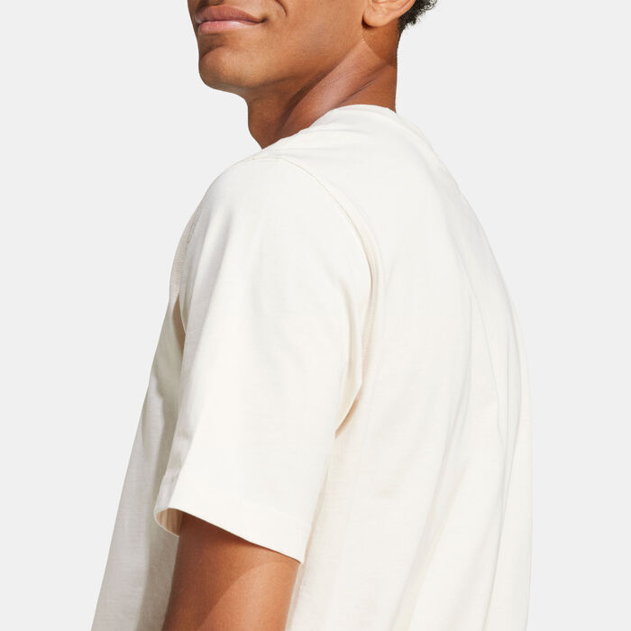 adidas Originals Men's Adicolor Trefoil T-Shirt Beige image number 4