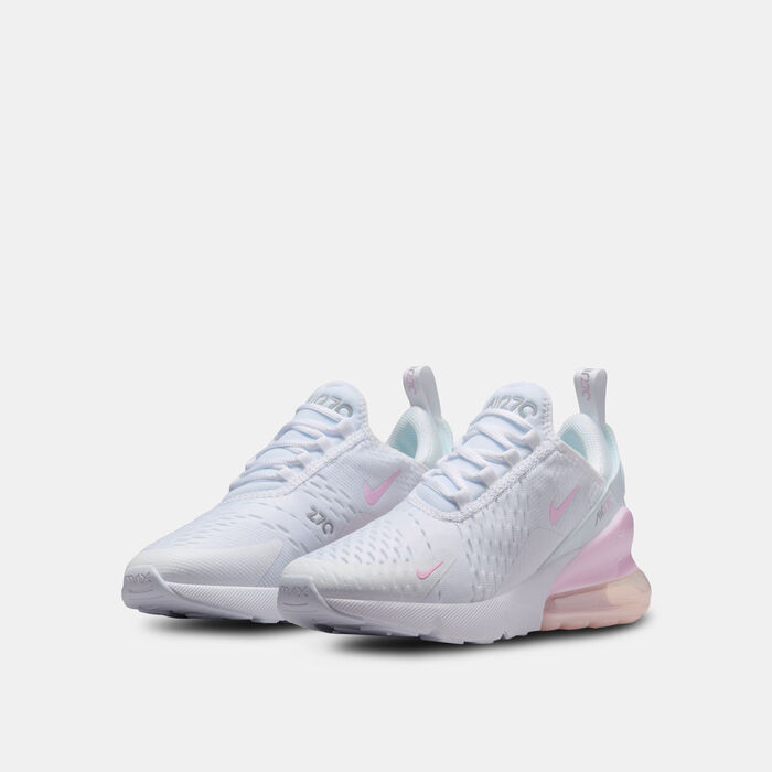 Nike Kids' Air Max 270 Shoes White Nike Kids' Air Max 270 Shoes White image number 1