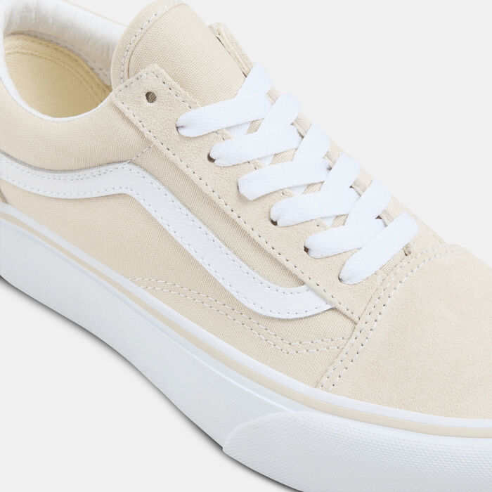 Vans Old Skool Platform Unisex Shoes Beige Vans Old Skool Platform Unisex Shoes Beige image number 3