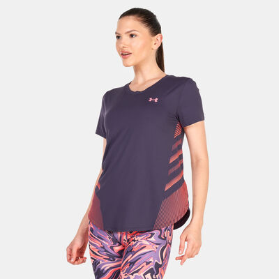 Under Armour Women's UA Iso-Chill Laser T-Shirt Purple