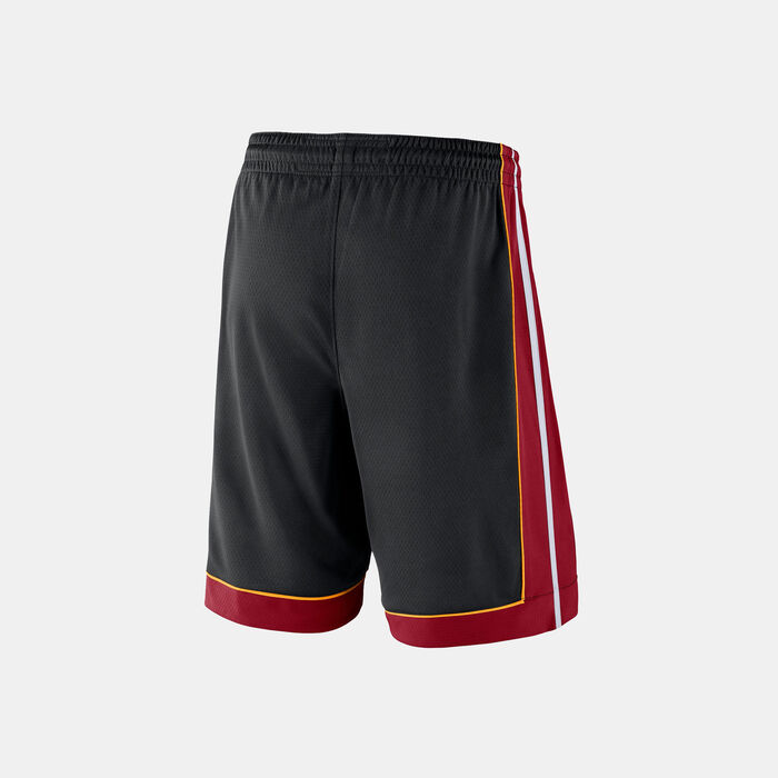 Nike Men's NBA Miami Heat Icon Edition Swimgman Basketball Shorts Black Nike Men's NBA Miami Heat Icon Edition Swimgman Basketball Shorts Black image number 1